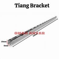 Tiang Bracket Putih 150 Cm Braket Penyangga Rak Display Anddisplay